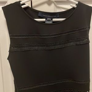 French Connection sleeveless black dress.